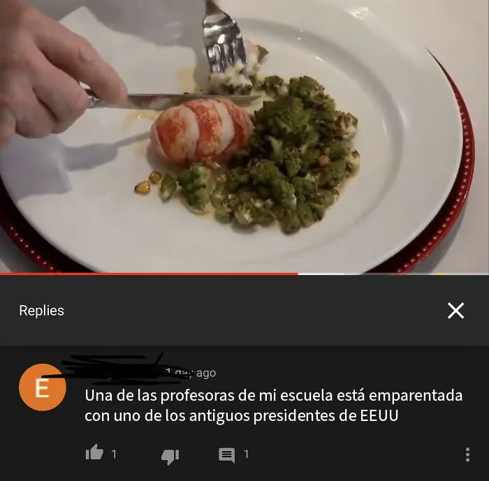 En un vídeo de cocina