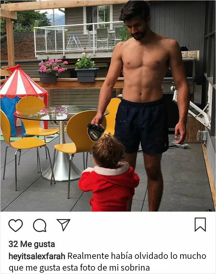 Se nota que adora a su sobrina