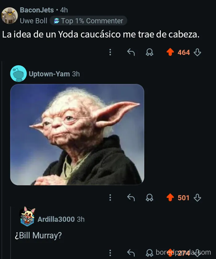 Bill Murray parece un Yoda caucásico