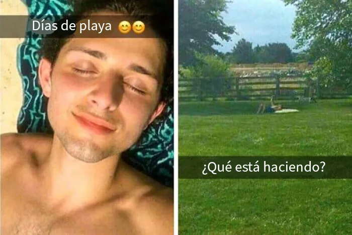 Qué playa más verde