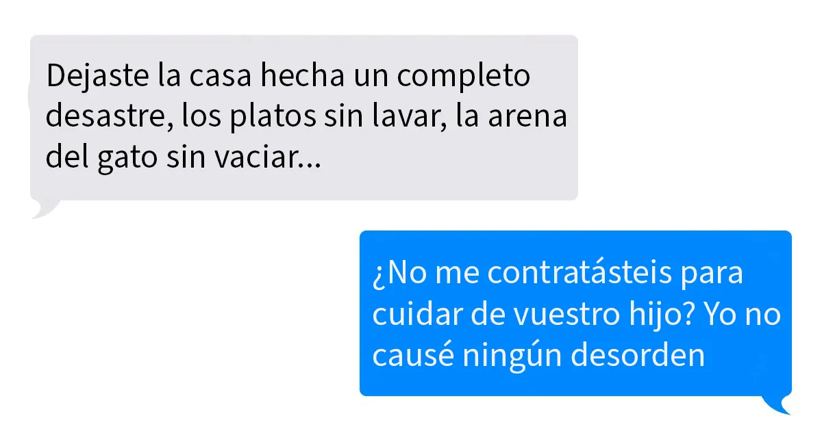 Esta niñera se volvió viral tras compartir los mensajes de texto de unos padres enfadados con ella