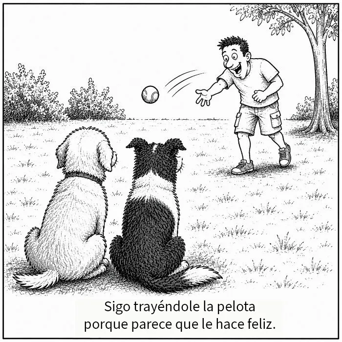 Imaginé los pensamientos que pasan por la mente de un perro y los convertí en 15 cómics