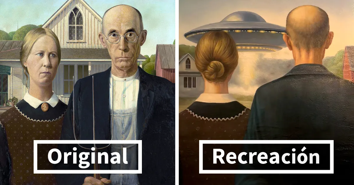 Este artista pintó el reverso de 16 obras maestras icónicas, ofreciendo una perspectiva nueva del arte