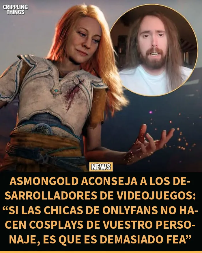 Asmongold ha impuesto una regla estricta a los desarrolladores de videojuegos para el diseño de personajes femeninos 💀