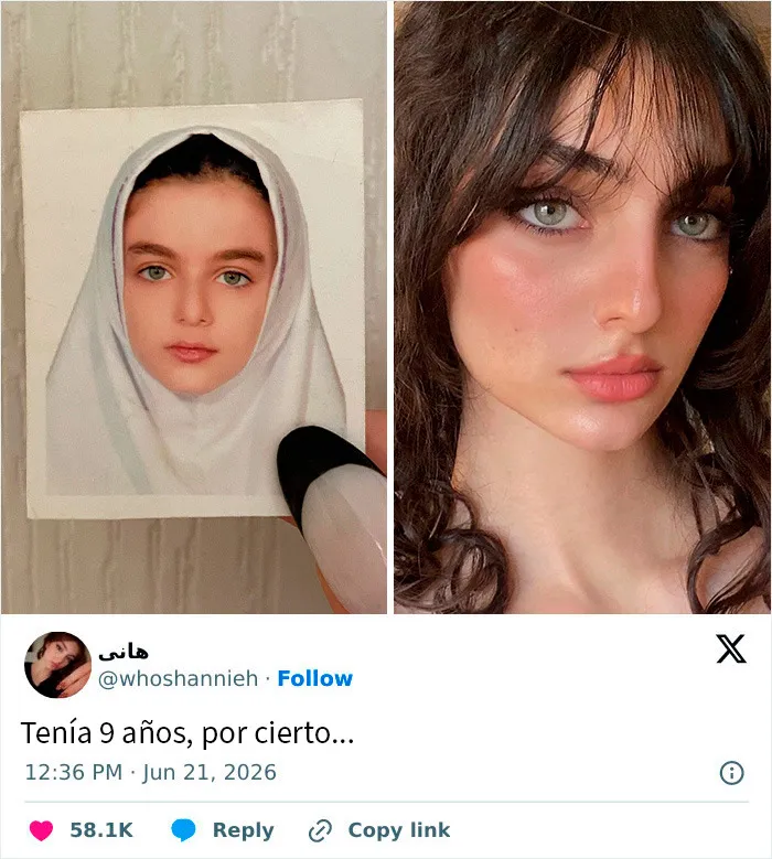 15 Mujeres muestran cómo eran antes y después de dejar de usar hijab