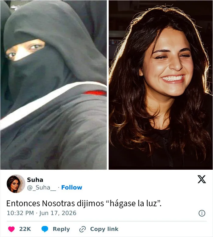 15 Mujeres muestran cómo eran antes y después de dejar de usar hijab