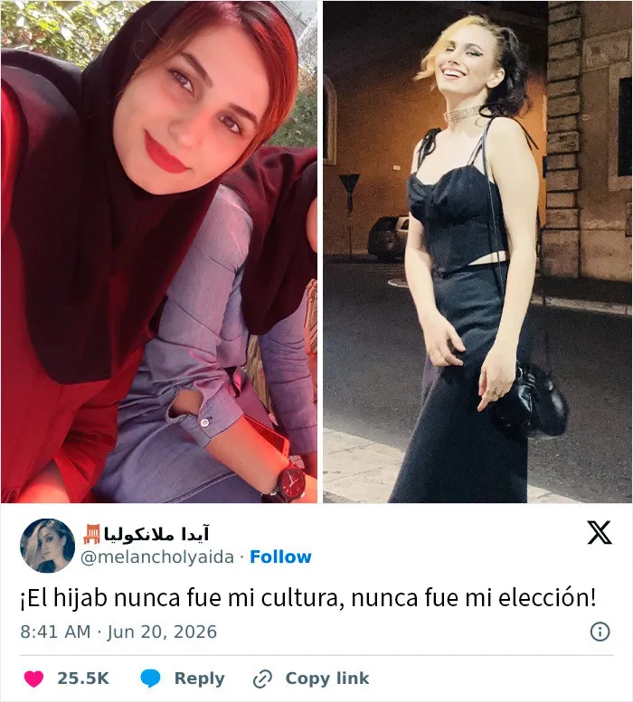 15 Mujeres muestran cómo eran antes y después de dejar de usar hijab