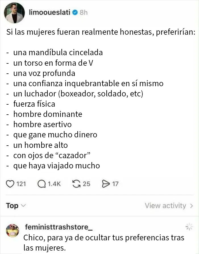 Asi te gustan los hombres a ti, amigo