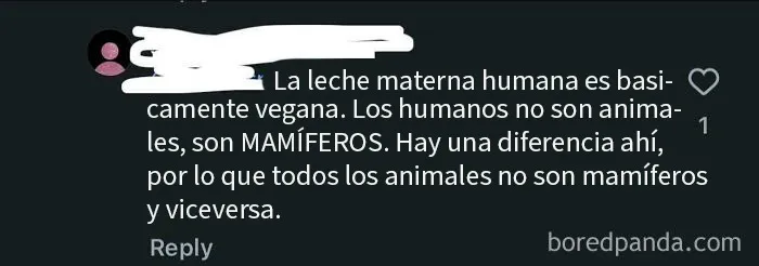 La leche humana es vegana
