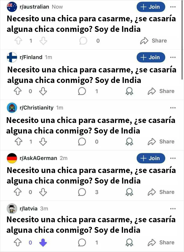 20 Publicaciones muy tontas compartidas en Reddit