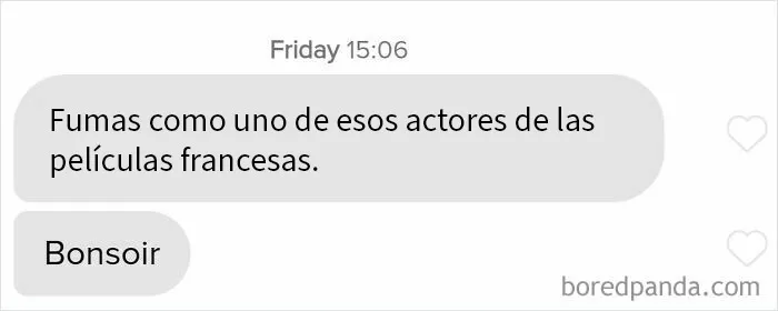 Una chica me escribió esto en Tinder y no se me ocurrió una respuesta ingeniosa. Ayuda, por favor.