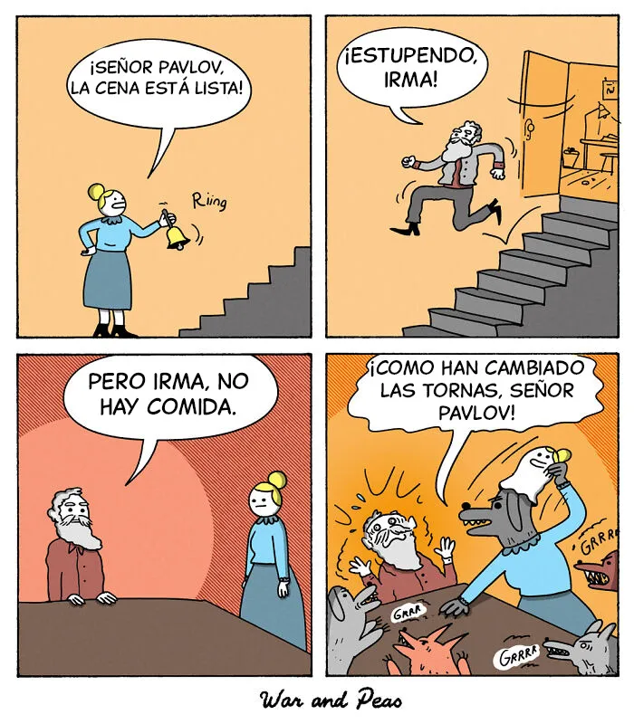 20 Divertidos cómics de War & Peas con giros tan inesperados como oscuros