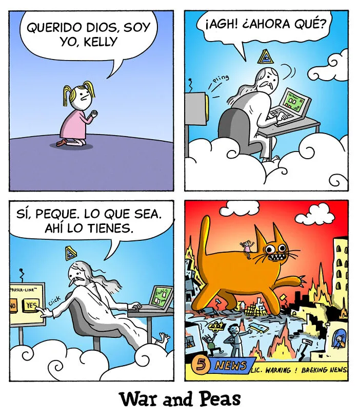 20 Divertidos cómics de War & Peas con giros tan inesperados como oscuros