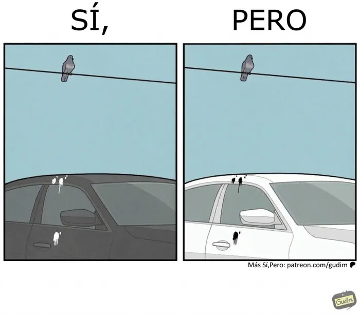 «Sí, pero»: 24 Viñetas de Anton Gudim que captan la ironía de los momentos cotidianos