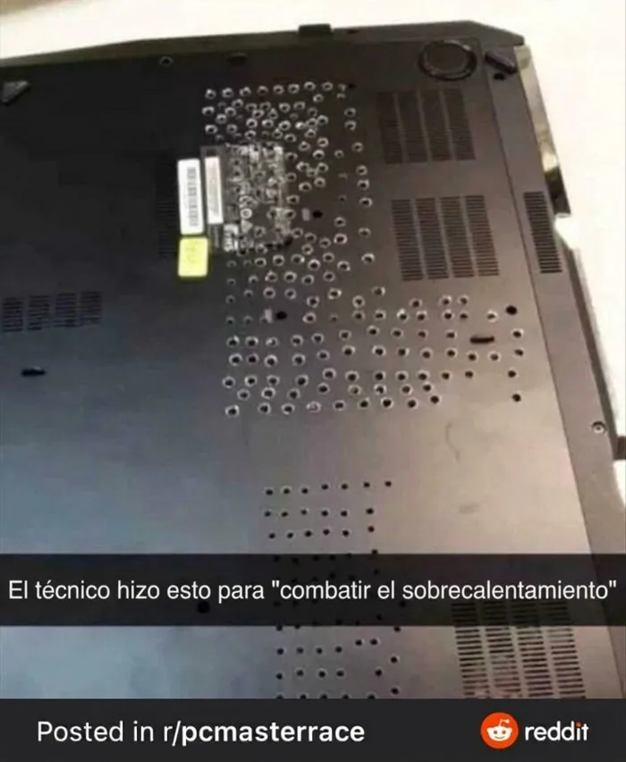 Sí que se calienta el portátil