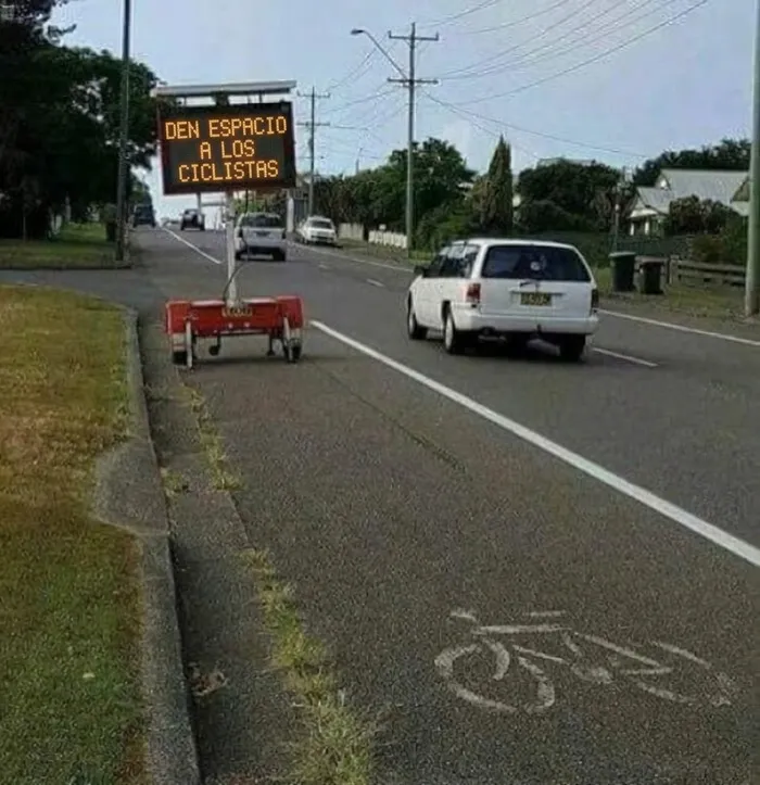 Dales espacio a los ciclistas