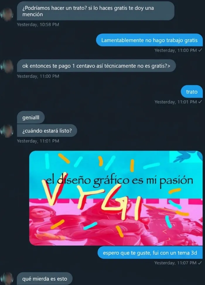 Recibió lo que pagó