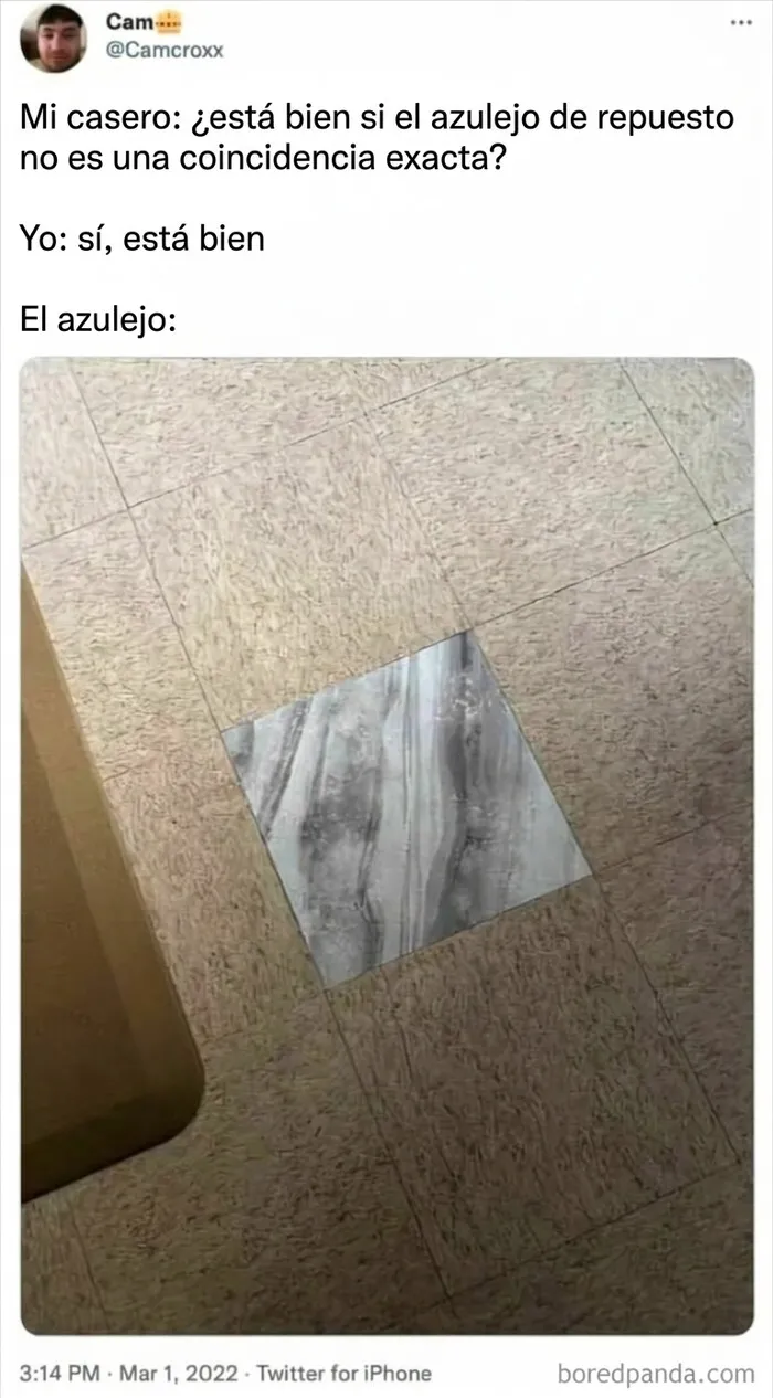 El azulejo "inexacto"