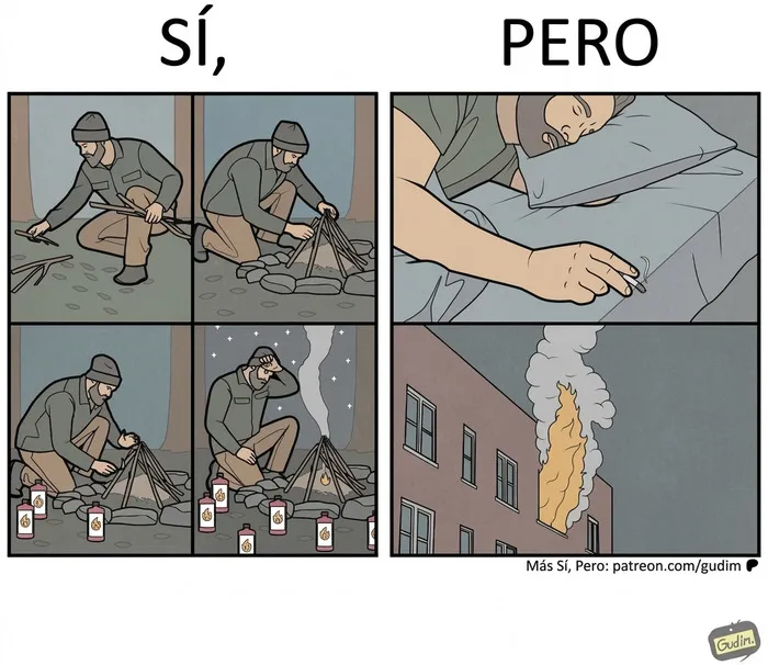«Sí, pero»: 24 Viñetas de Anton Gudim que captan la ironía de los momentos cotidianos