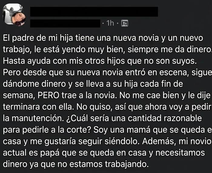 El novio que se queda en casa también necesita que lo mantengan