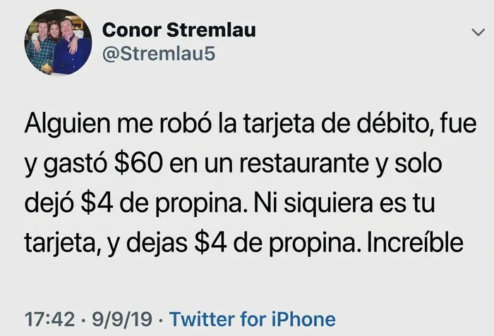 ¿Es moralmente mejor dejar una propina más grande si el dinero no es tuyo?