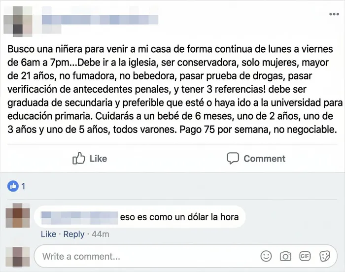 Los requisitos vs la paga