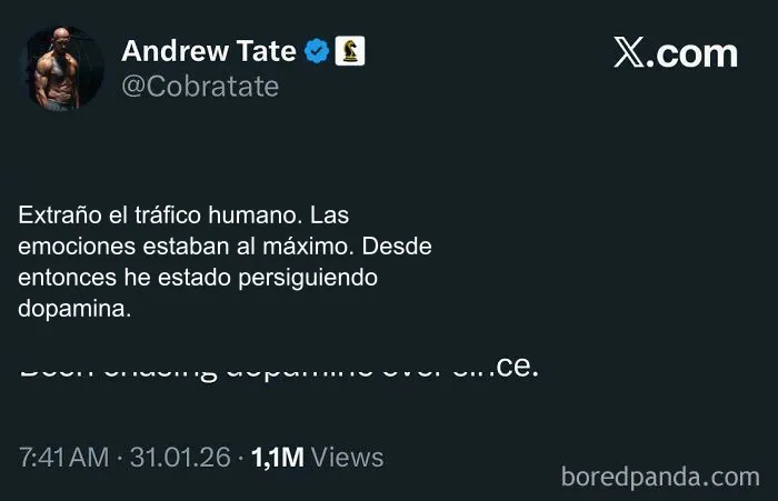 Está fatal.