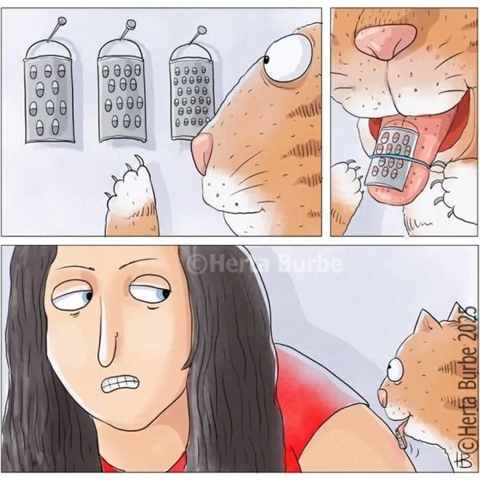 32 Hermosos cómics sobre gatos que muestran por qué los humanos se sienten tan conectados a ellos