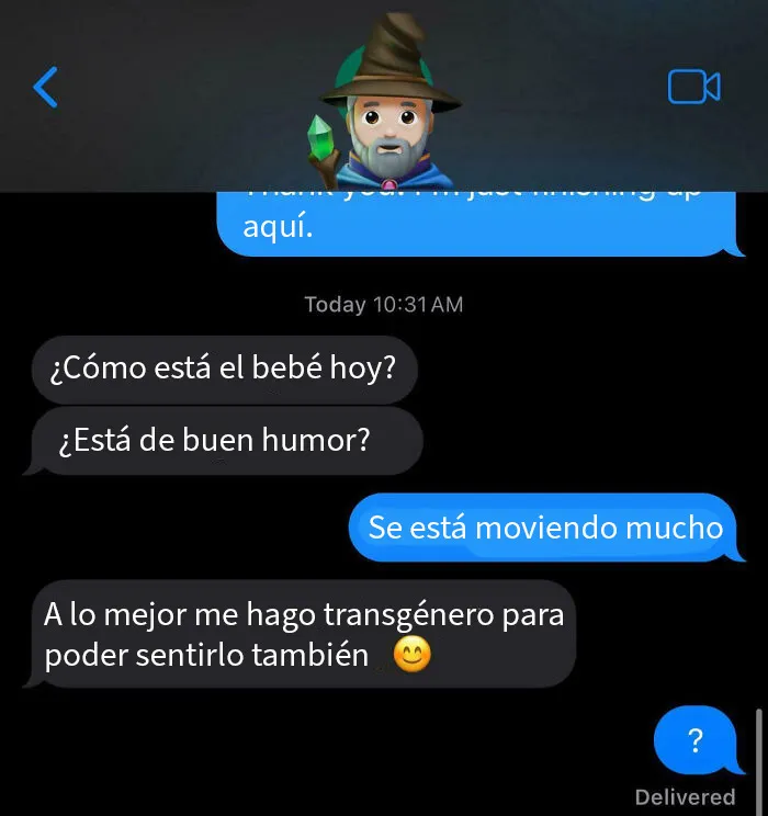 Este mensaje así de repente