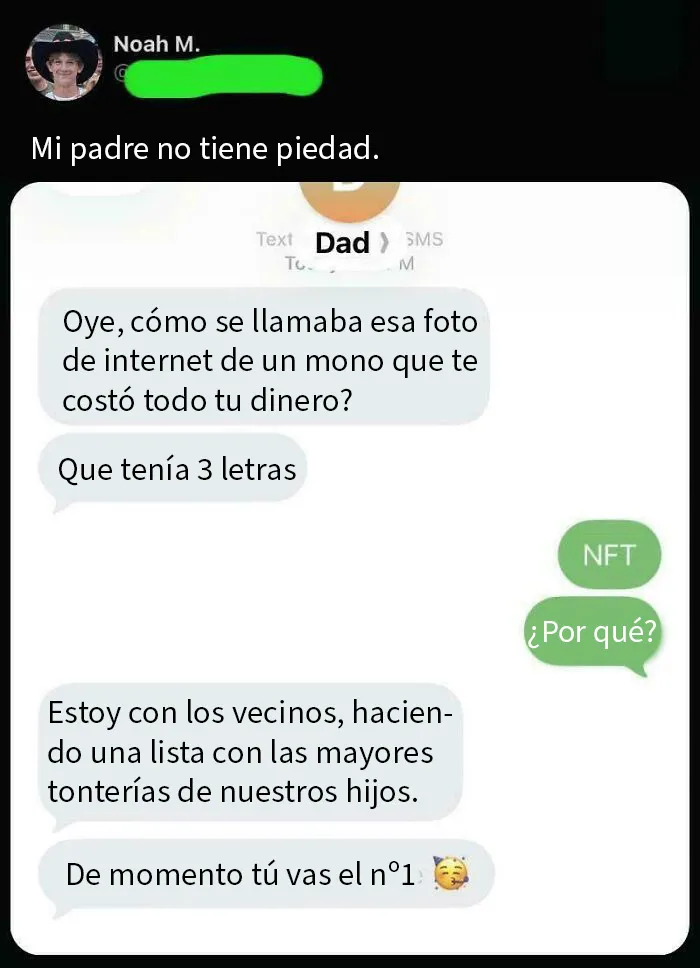 Su padre hablando de sus errores