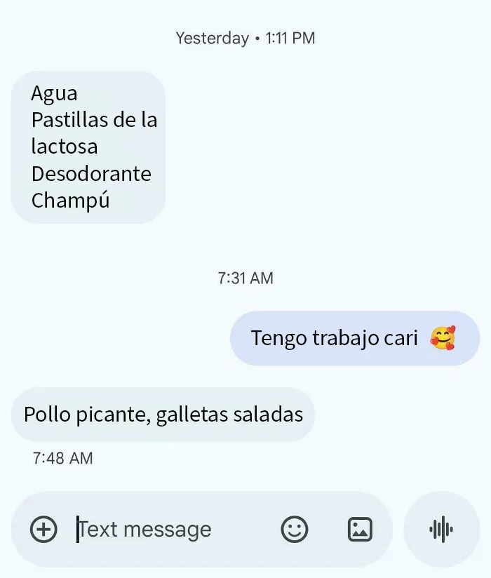 Mi esposa está un poco distraida