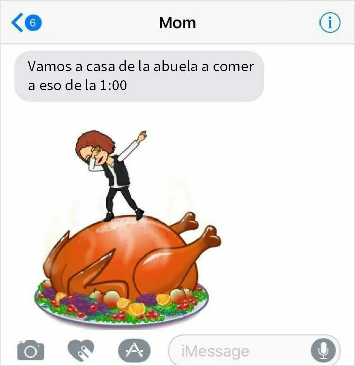 Mi madre ha descubierto los bitmojis