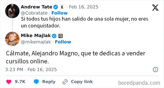 Andrew Tate el gran conquistador 🤡