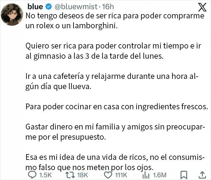 Mi idea de riqueza