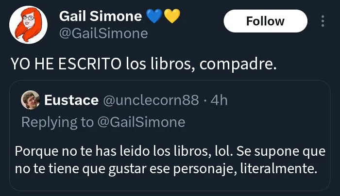No sabe que es guionista de Marvel