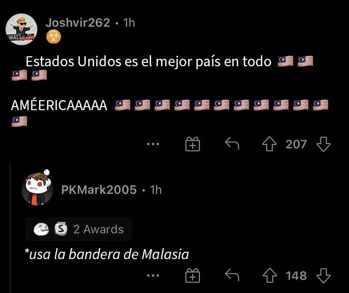 La bandera estadounidense