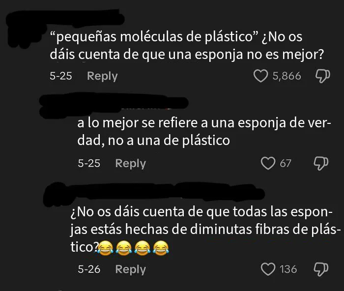 No ha visto una esponja real en su vida