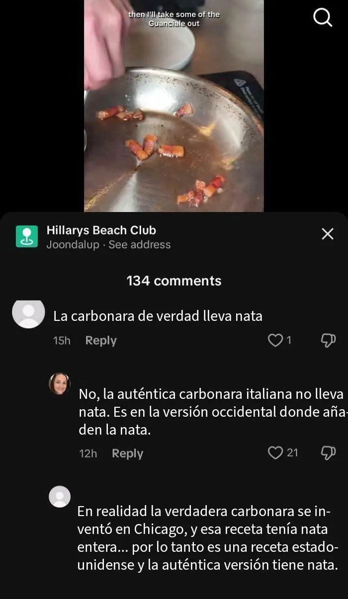 La carbonara se inventó en Chicago