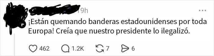 Cierto, he visto 5 quemas de banderas yankis de camino al trabajo hoy