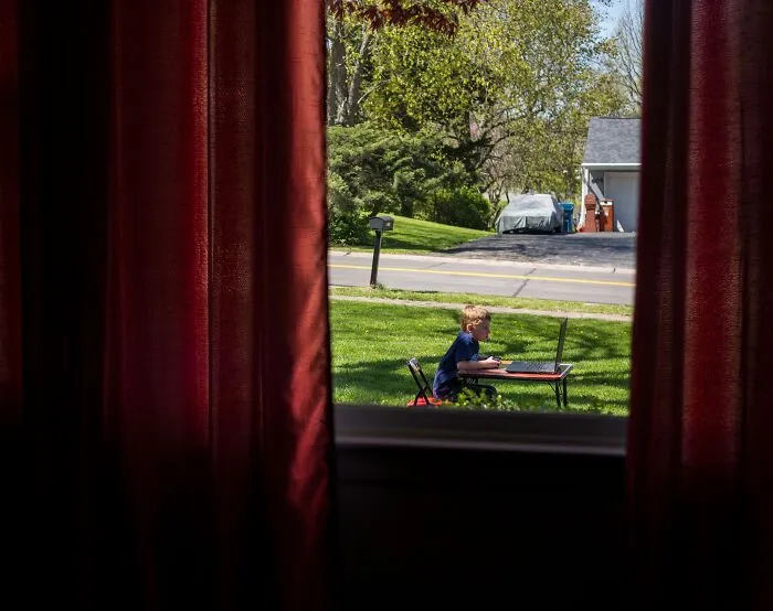 No es exactamente lo que tenía en mente cuando le dije a mi hijo que hacía demasiado buen tiempo afuera como para quedarse jugando en casa