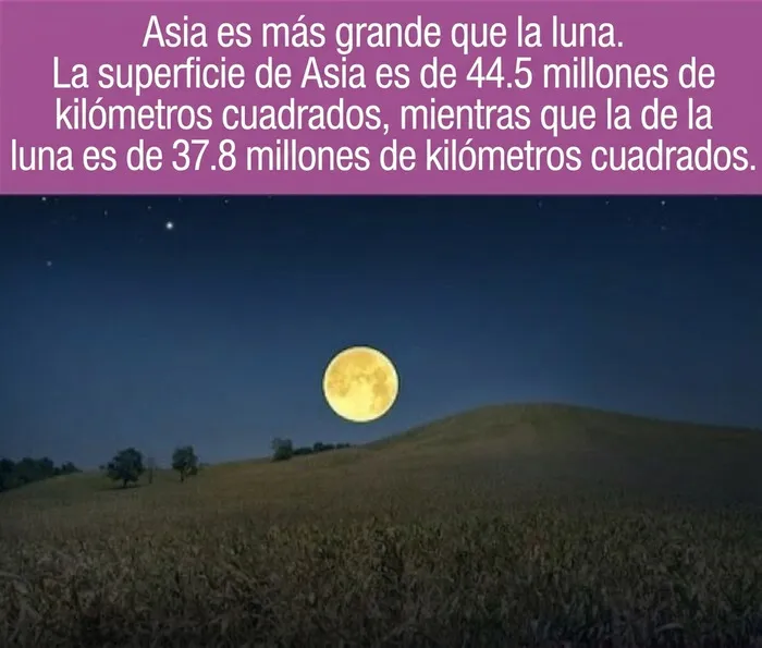 Luna llena brillando sobre una colina de noche, ilustrando datos curiosos de astronomía.