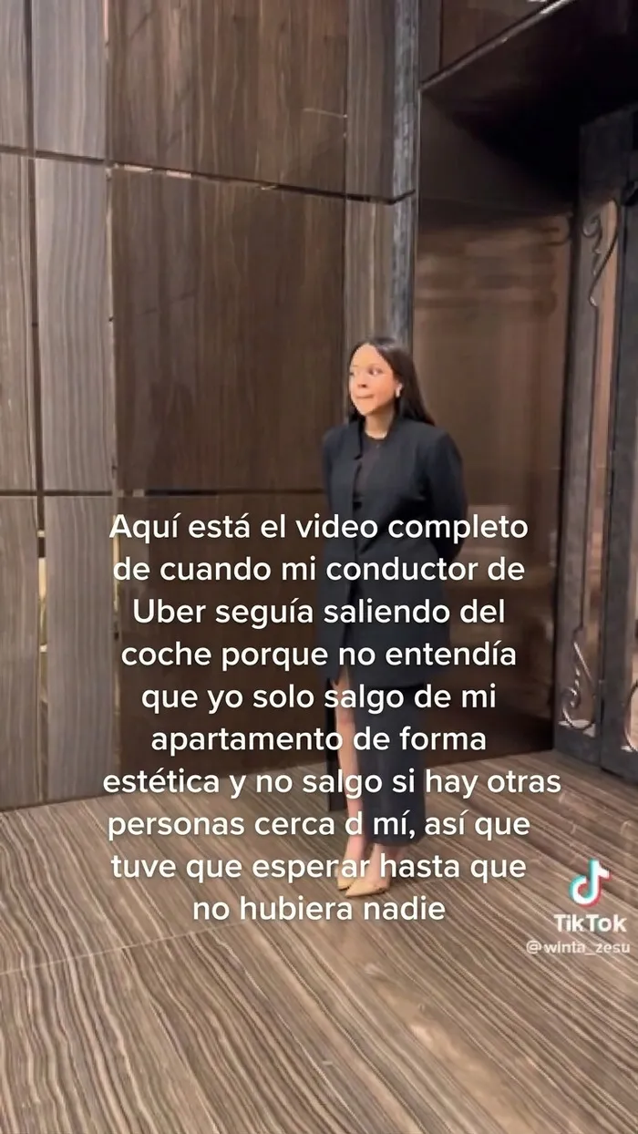 Captura de pantalla de TikTok con texto pretencioso sobre egocéntricos