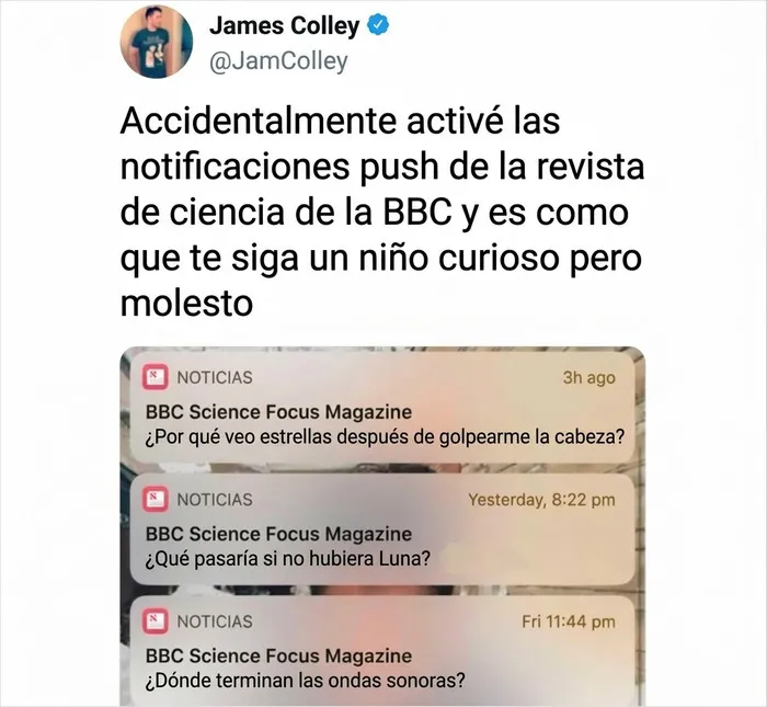 Captura de pantalla de notificaciones de ciencia divertidas para relajarte