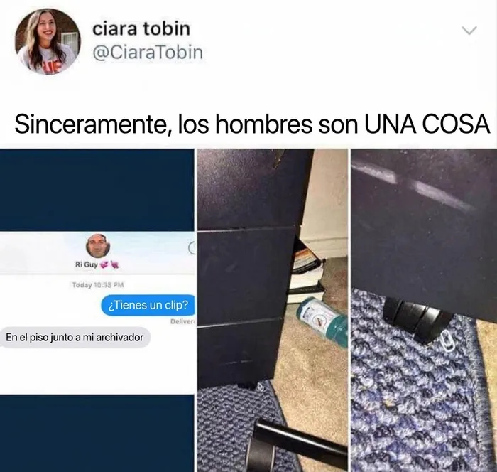 Captura de pantalla de un clip en el piso, una de las publicaciones divertidas para ayudarte a relajarte