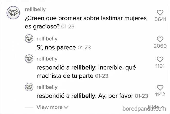 Usuario de TikTok respondiéndose a sí mismo por error, parte de mentirosos pillados