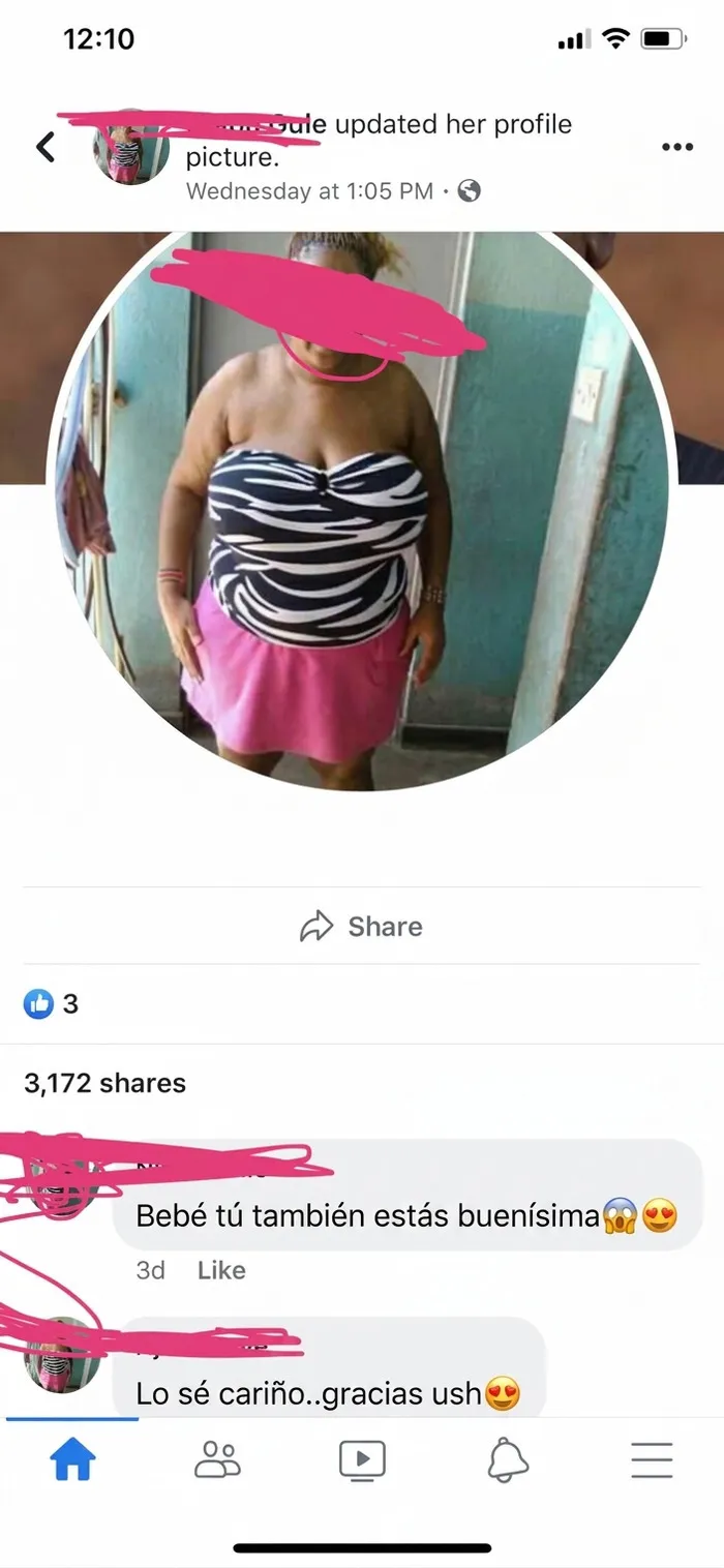Usuario de Facebook halagándose a sí mismo como ejemplo de mentirosos pillados en la red.