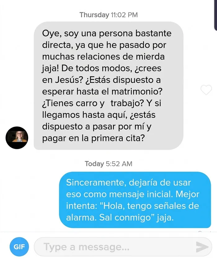 Captura de chat con una conversación incómoda que delata a mujeres tóxicas y sus altas exigencias