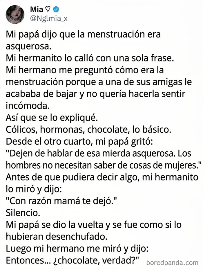 Publicación en redes sociales que expone un comportamiento machista dentro del contexto de un mundo extraño y distópico.