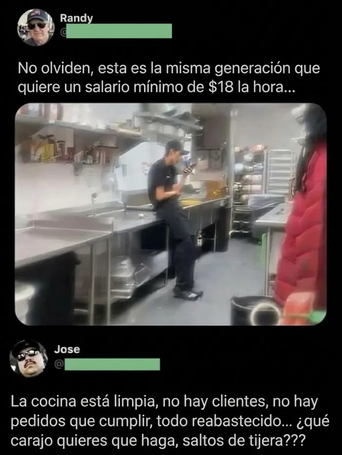 Debate sobre salario mínimo y dificultad en empleos con pocos clientes