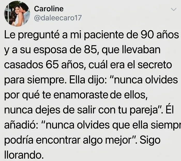 Consejo sobre amor duradero y secretos de pareja en publicaciones reconfortantes